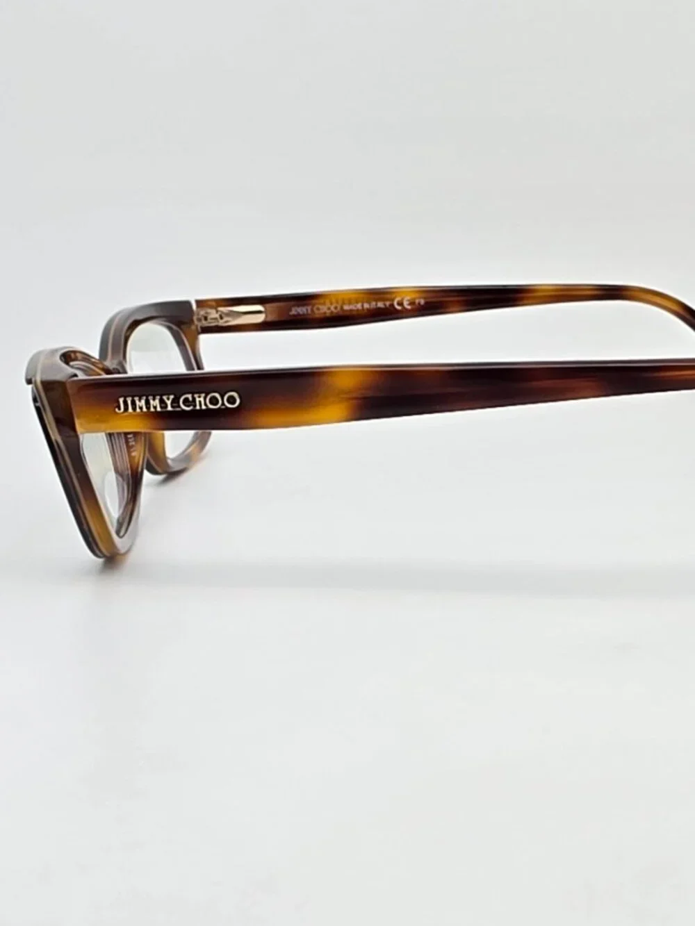 Jimmy Choo 148 Animal Havana Cat Eye Eyeglasses Frame w/ Flexhinge and Case 54mm